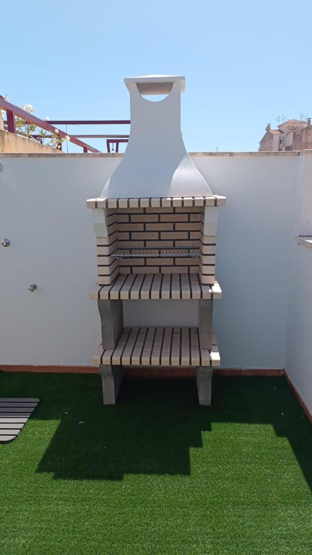 Estudio Centro Malaga Terraza Y Barbacoa Exterior foto